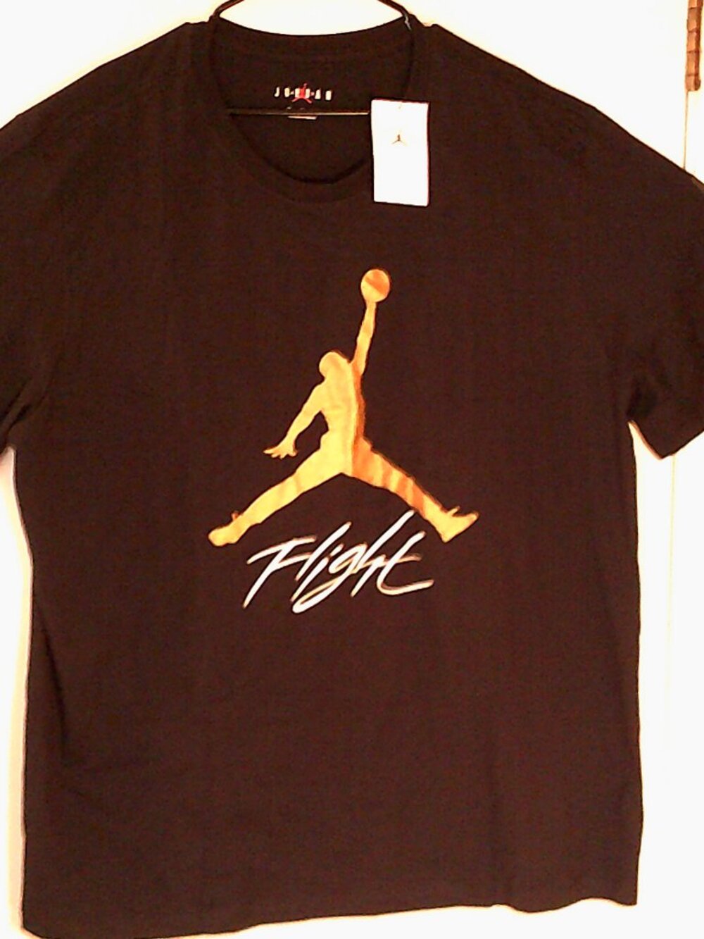 NEW AIR JORDAN "MJ Jumpman Flight Tee" MEN'S BLACK GOLD T-SHIRT 3XL AO0664-011